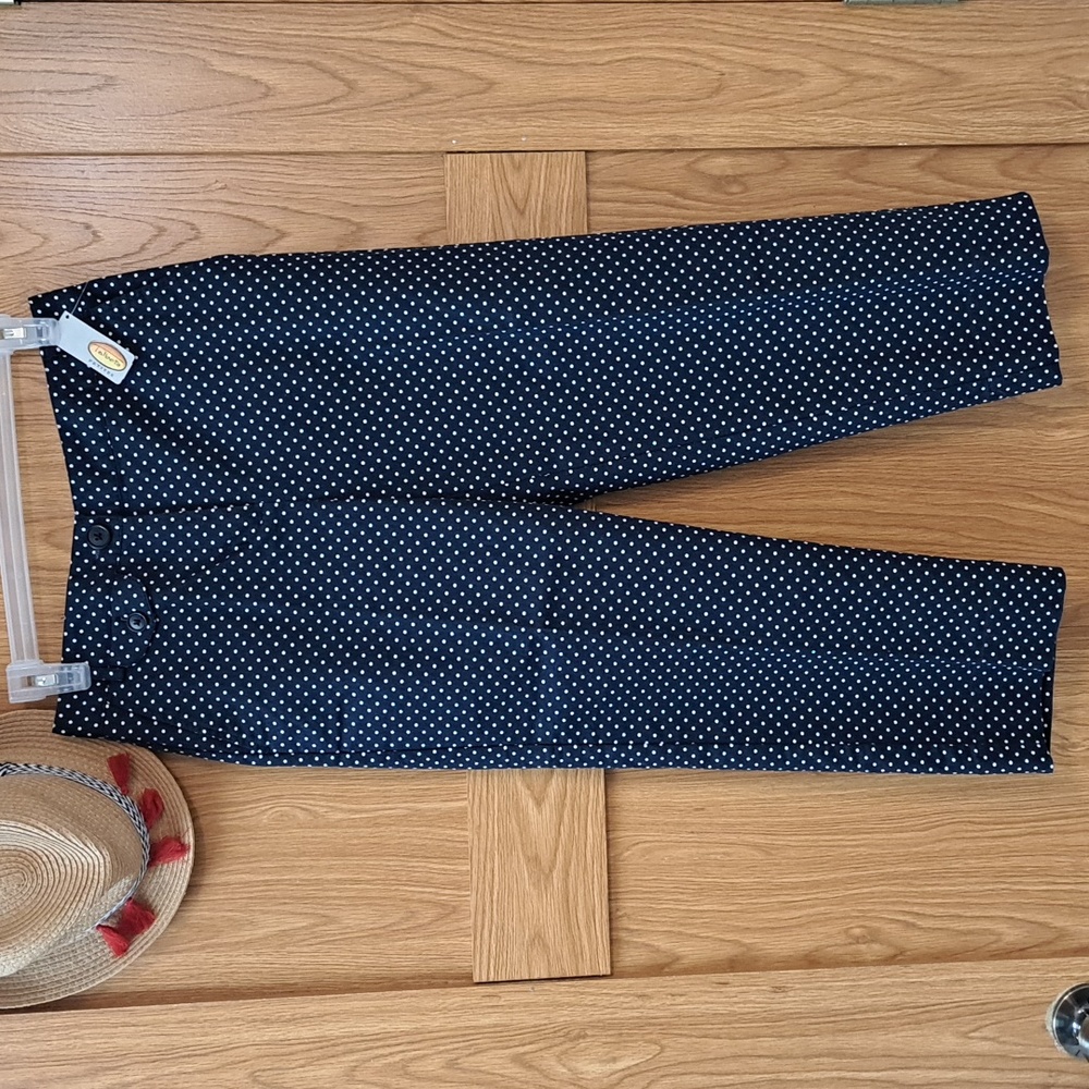 Talbots polka-dot crop pants